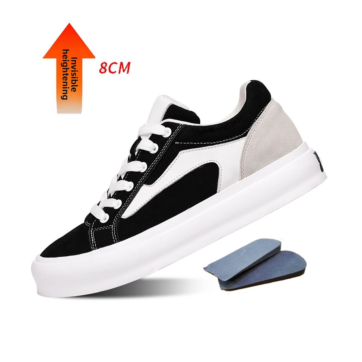 Height-increasing Men's Shoes Casual Sports Men's Board Shoes Comfortable Flat Bottom_vogvips.com
