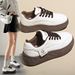 Little White Shoes Student Height Increase Sports Board Shoes Tide Casual Shoes Street Bread Shoes_vogvips.com