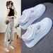Ins Trendy Basic White Women 2025 Spring New Breathable Thick Bottom Korean Board Shoes For Female Students Qr663_vogvips.com