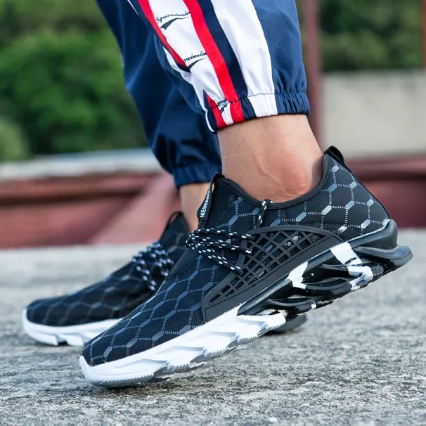 New Ultra-clear And Casual Summer Mesh Breathable Soft Sole Lace-up Multi-functional Large-sized Sports Shoes For Men_vogvips.com