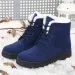 Snow Plush Platform For Women Fashion Keep Warm Womens Boots Flat Botas Mujer Winter Shoes 240830_vogvips.com