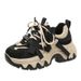 2025 Spring And Autumn New Fashionable Street Sponge Cake Mid Heel Thick Bottom Women Fashion Versatile Shoes_vogvips.com