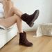 2026 Wrinkled Casual Martin For Women Autumn New Fashion Versatile Petite Retro Lightweight Non-Slip Short Boots_vogvips.com