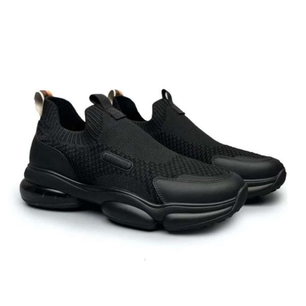 Sports Knitted Cushioned Sole Slip On Fashion Old Money Style Versatile Casual Men's Shoes Export New Model_vogvips.com