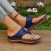 New Plus Size Women's Flip Flops For Casual Wear, Comfortable And Thick Soled Rhinestone Beach Sandals_vogvips.com