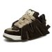 ADC Da Vinci McFlurry Series Leopard Print Casual Sneakers Height Increasing Low Top Loafers Unisex_vogvips.com