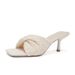 1296-2 French Style Square Woven Cross Strap High Slippers For Women, Elegant Thin Heel Open Toe Sexy Women's Shoes_vogvips.com