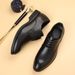 Suitable For All Seasons 2025 Height Increasing Soft Sole Trendy Versatile Leather For Men Business Formal Youth British Style All-Season_vogvips.com