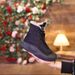 Autumn Winter New Versatile Snow Boots Flat Waterproof Cotton Shoes Fleece Lined Thickened Warm High-top Women_vogvips.com