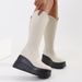 New Oversized V-neck Slim For Women, High Top With Thick Sole 8cm~10cm, Knight Boots_vogvips.com