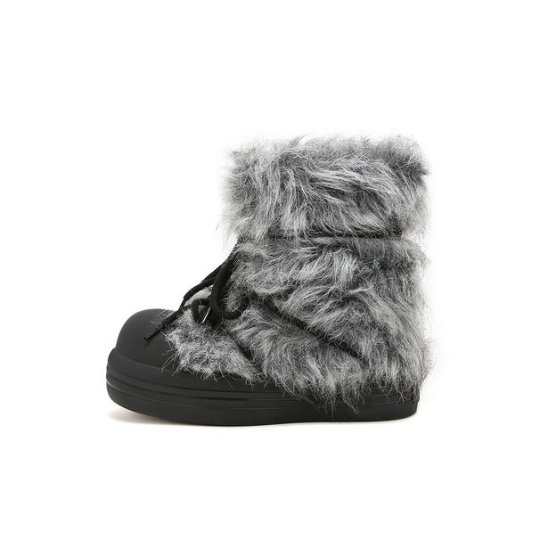 Women's Winter Snow Boots With Faux Fur Lining, Thick Sole & Slip-Resistant, Cozy Comfort For Outdoor & Casual Wear, Light Luxury Style_vogvips.com