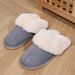 Cozy Plush Indoor Slippers With Non-Slip TPR Sole For Men And Women - Soft Fleece Lining, Warm Winter House Shoes, Round Toe Design_vogvips.com