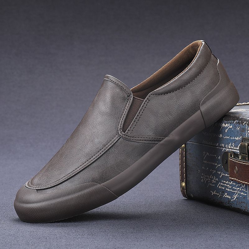 Classic Versatile Fashion Men's Comfortable Trendy Board With One Step, Lazy Shoes_vogvips.com