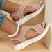 Casual Sleeve Fashion Sandals Low Heels For Women_vogvips.com