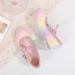 2026 Soft Shoes Girls' Princess Sole Performance Spring Autumn Bowknot Fashion Sweet Cute Non-slip Rainbow Children's Hi_vogvips.com