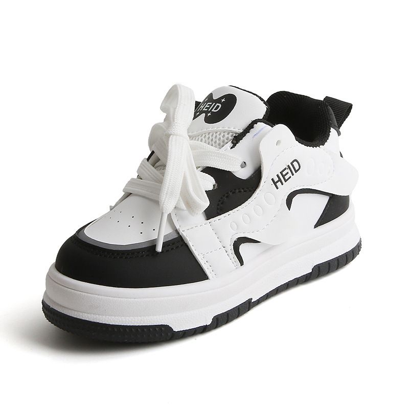 Boys Casual Board Shoes New High Top Girls Small White Shoes Soft Soled Baby Shoes_vogvips.com