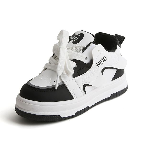 Boys Casual Board Shoes New High Top Girls Small White Shoes Soft Soled Baby Shoes_vogvips.com