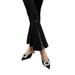2026 New Model Rhinestone Square Buckle Niche Black European And American Pointed Toe Stiletto Heel Mules For Women,_vogvips.com