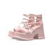 Stunning French-style Thick-soled Sandals Women To Pair With Skirts, Perfect For Summer Wear, Offering A High-end Feel,_vogvips.com