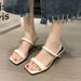 Open-toe Square-heeled High-heel For Women, 2026 Summer New Women's Shoes, European And American Style Thin-heeled_vogvips.com