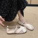 Flat-bottomed Silver Woven Mary Jane Shoes, Children's Hollowed-out Skirts, Evening Shoes_vogvips.com