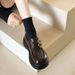 Small Leather Shoes Women's Models Fleece Platform Loafers Women's Shoes Shoes_vogvips.com