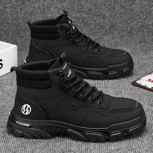 High-top Martin Autumn 2025 New Work Shoes Men's Korean Versatile British Style Thick-soled Short Boots_vogvips.com