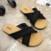 French-style Retro Cross-strap Sandals Women, 2026 New Model, Suitable For Summer Wear With Skirts, Casual And Versatile_vogvips.com