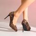 Pointed-toe Suede 2026 Sexy Versatile Shallow Single Shoes With 10cm Stiletto Heel, Leopard Print, New Waterproof_vogvips.com