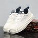 Men's New Summer Thick Soled Height Increasing Casual White Sneakers, Trendy, Versatile, Mesh, Breathable Sports Shoes_vogvips.com