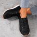 and Plus-size Summer New Sequin Women's, Sporty Casual Slip-on Flat Round-toe_vogvips.com