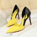 Elegant Women's High Heels - Pointed Toe, Hollow-Out Design, Slimming Single Shoes For Parties & Daily Wear_vogvips.com
