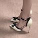 2025 Summer New Style Color-Block Bow Hollow Elegant Versatile Gentle Evening Breeze Lady High-Heel Shoes_vogvips.com