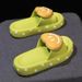 Super Comfortable Couple's Thick-soled Slippers For Women In Summer, Cute Home Dormitory Bathroom , Men's Non-slip Lightweight Outdoor Slippers_vogvips.com