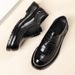 Men's formal leather shoes Men's leather business casual shoes men's light luxury style thick soled men's shoes_vogvips.com