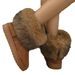 Large Size Snow Boots, Women's Cotton Shoes With Thick Fleece, Casual And Warm Fur Boots For External Wear_vogvips.com