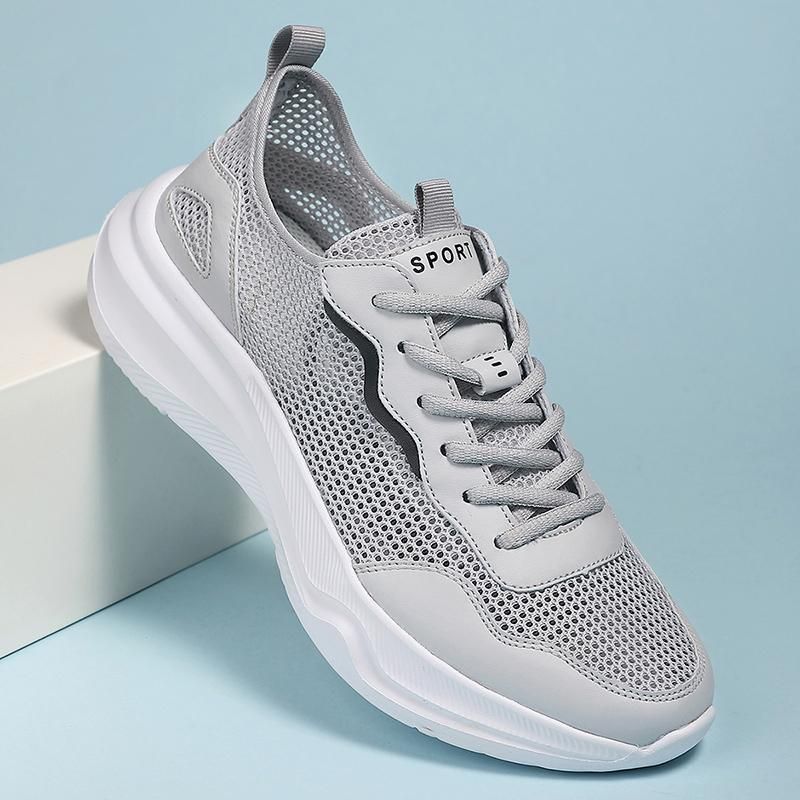 Men's Outdoor Thin Casual Mesh Shoes Large Size 45 Hollow Lightweight Running Sports Sandals 46 Vacation Walking Shoes_vogvips.com