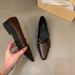 Low Heel Pointed Toe Black Single Women 2025 New Summer Flat French Style Spring Autumn Mary Jane Small Leather Shoes_vogvips.com