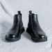 European Warm Series 2025 Spring New Slip-On British Style Mid-Top Thick-Soled Men's Black Round-Toe Martin Boots 86270-R Batch_vogvips.com