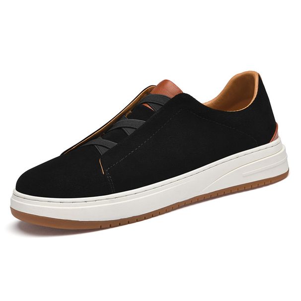 Anti-velvet Leather Casual Shoes Men's Genuine Leather German Training Board Shoes Men's Retro Soft Sole One-pedal Lazy Shoes Tide_vogvips.com