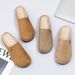 Spring And Summer New Polyurethane Breathable Fashion Closed-toe Slippers With Soft Soles, Non-slip Lazy Shoes, -style Women's Soft-soled Non-slip Shoes_vogvips.com