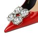 6122-K59 European And American Style Banquet Heels Women's Thin Ultra High Heel Patent Leather Shallow Mouth Pointed Toe_vogvips.com