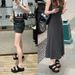 Grape Mom's Style Women's Summer Sandals round Toe Strappy Thick Sole Soft Elastic Genuine Leather 2026 New_vogvips.com