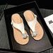 Summer Rhinestone Flip Flops Women's Flat Sandals For Outdoor Wear Versatile Bohemian Beach Sandals New Style_vogvips.com