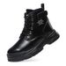 European Warm Series Men's Martin Autumn Winter High-top British Style Black Workwear Motorcycle Leather Boots Casual Shoes_vogvips.com