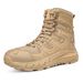 Men Hiking Shoes Outdoor Anti-slip Laced High-top Combat Boots Men Breathable Shock-absorbing Thick-soled Casual Ankle Boots Men_vogvips.com