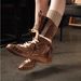 Genuine Leather Internal Height Increase Lace-up Martin Boots For Women, Suede Brown Boxing Sports Training Boots, 2025_vogvips.com
