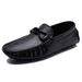 Plus-Size Men's Shoes, Men's Loafer-Style Casual Leather Shoes, Slip-On Business Casual Driving Shoes For Men_vogvips.com
