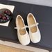French Great-looking Flat-soled Silver Single Shoes, Women's Comfortable Summer Skirt, Mary Jane Shoes, Ballet Evening Shoes_vogvips.com