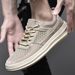 Mesh Pigskin Men's Shoes Men's Mesh Sports And Leisure Retro Board Shoes Men_vogvips.com
